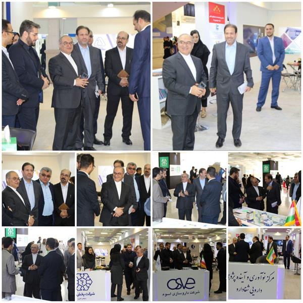 بازدید دکتر فرهاد زرگری از غرفه هلدینگ شفادارو در نمایشگاه ایران فارما ۲۰۱۹