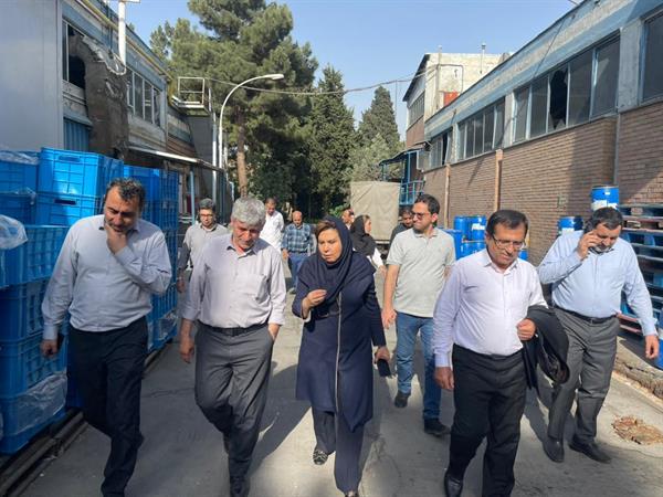 بازدید دکتر فیروزی از شرکت صنعتی کیمیدارو و تأکید بر تداوم تولید و خدمت‌رسانی در نظام سلامت